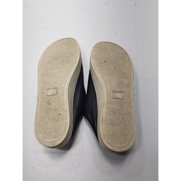 FRYE 3476717- Black Leather Women's Lena Zip Mule Slip-On Sneaker Size 8.5 - Picture 8 of 9